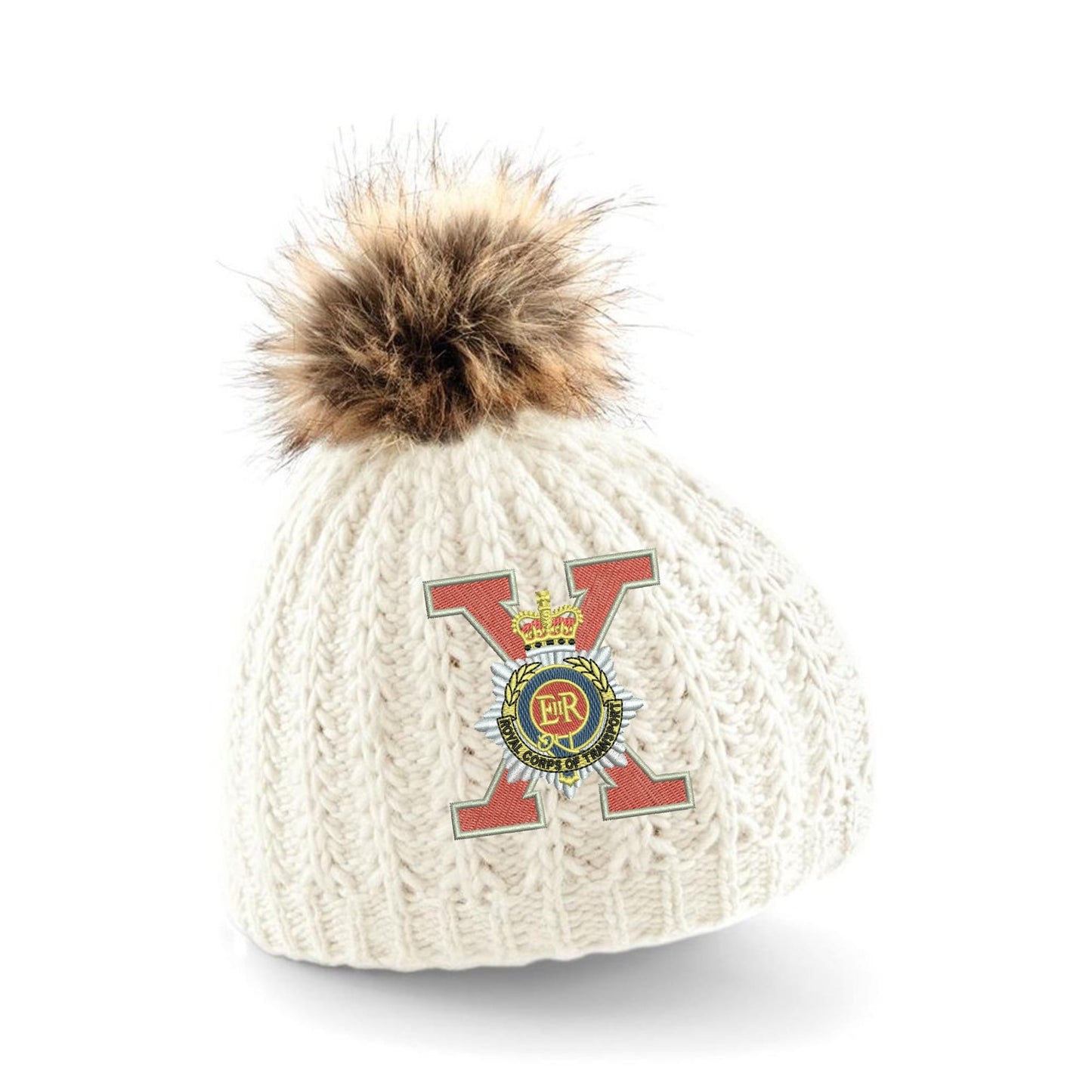 10 Regiment Royal Corps of Transport Pom Pom Beanie Hat
