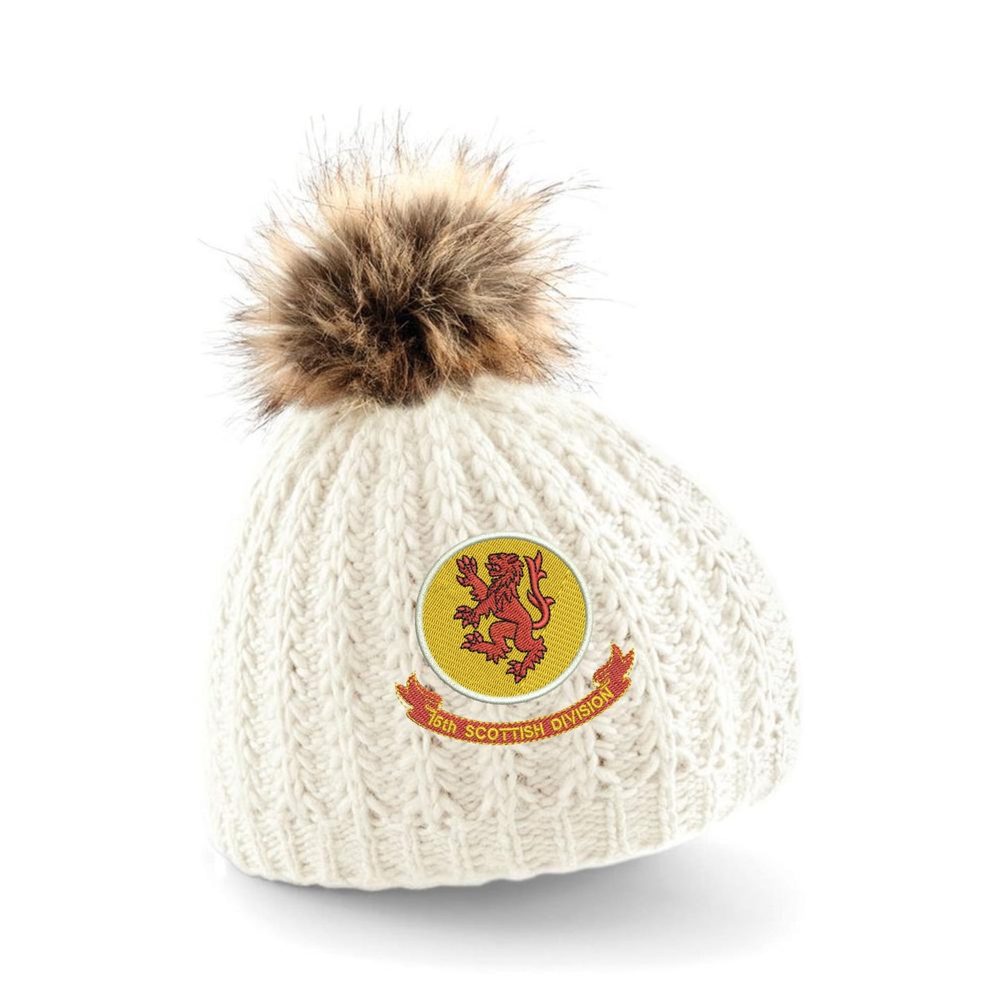 15th Scottish Infantry Division Pom Pom Beanie Hat