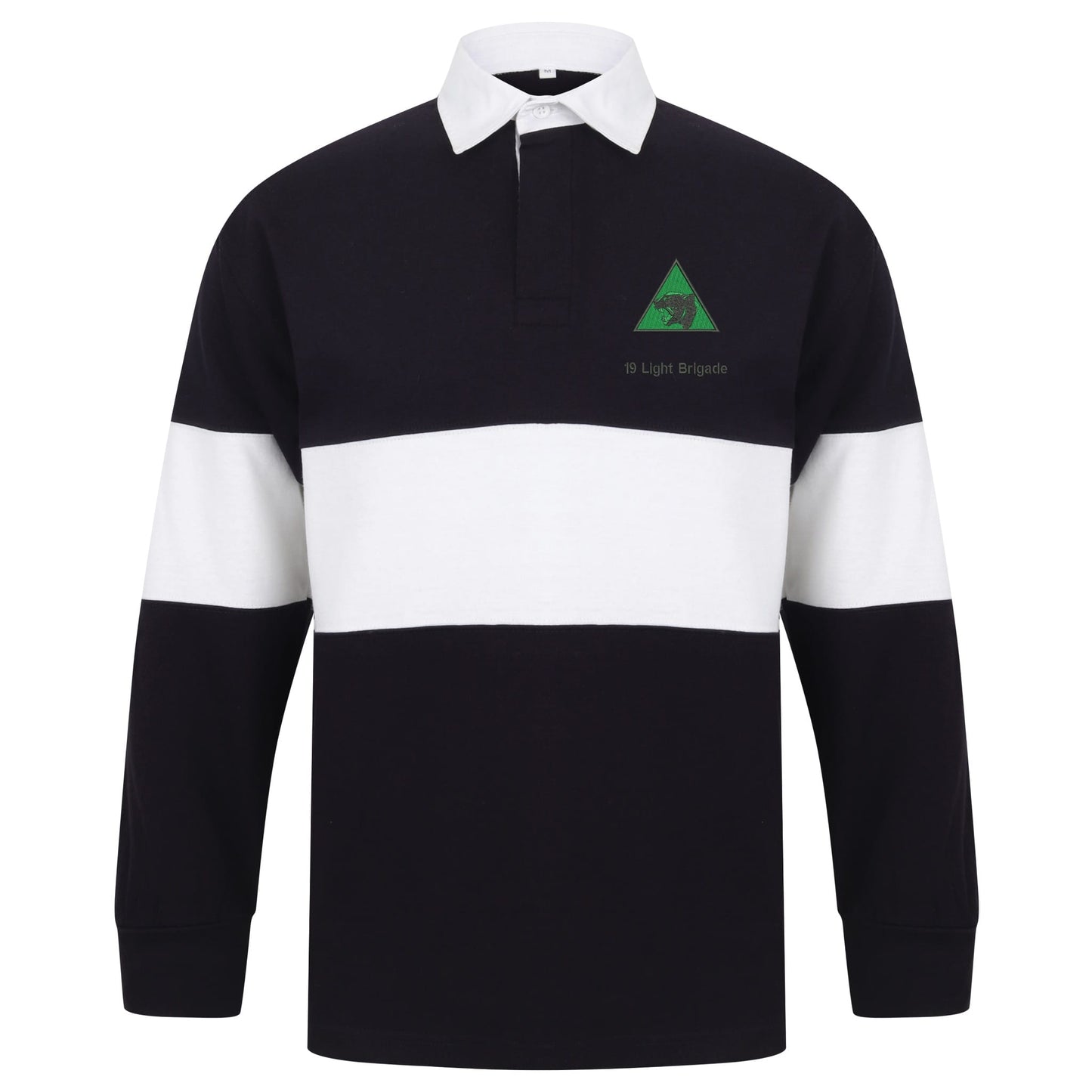 19th Light Brigade Long Sleeve Panelled Rugby Shirt