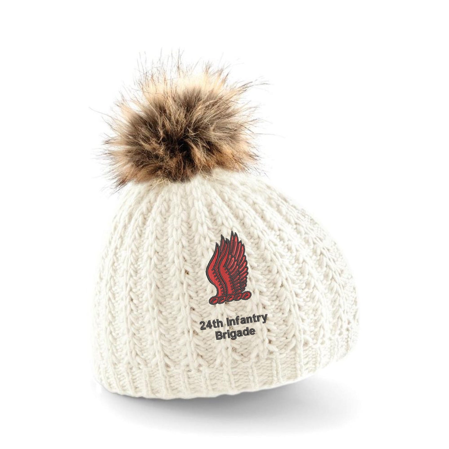 24th Infantry Brigade Pom Pom Beanie Hat