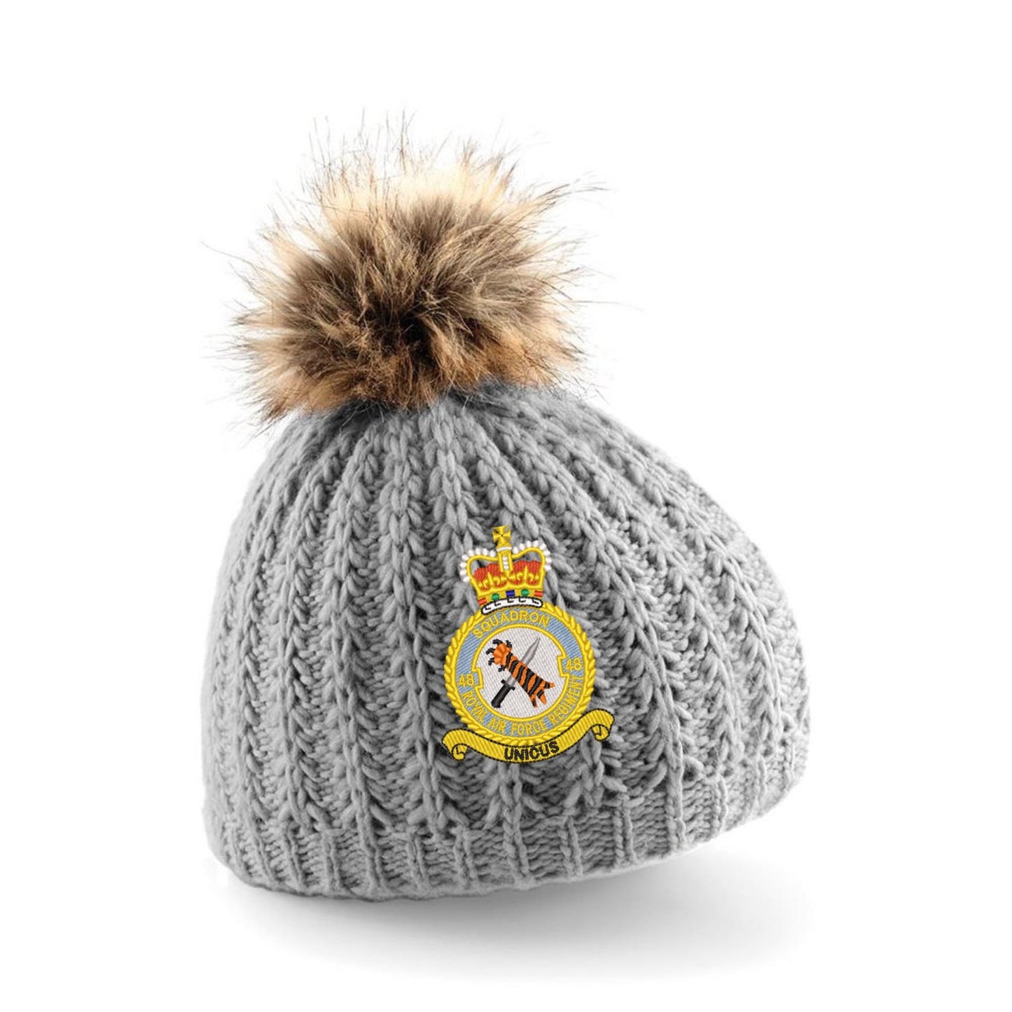 48 Squadron RAF Regiment Pom Pom Beanie Hat