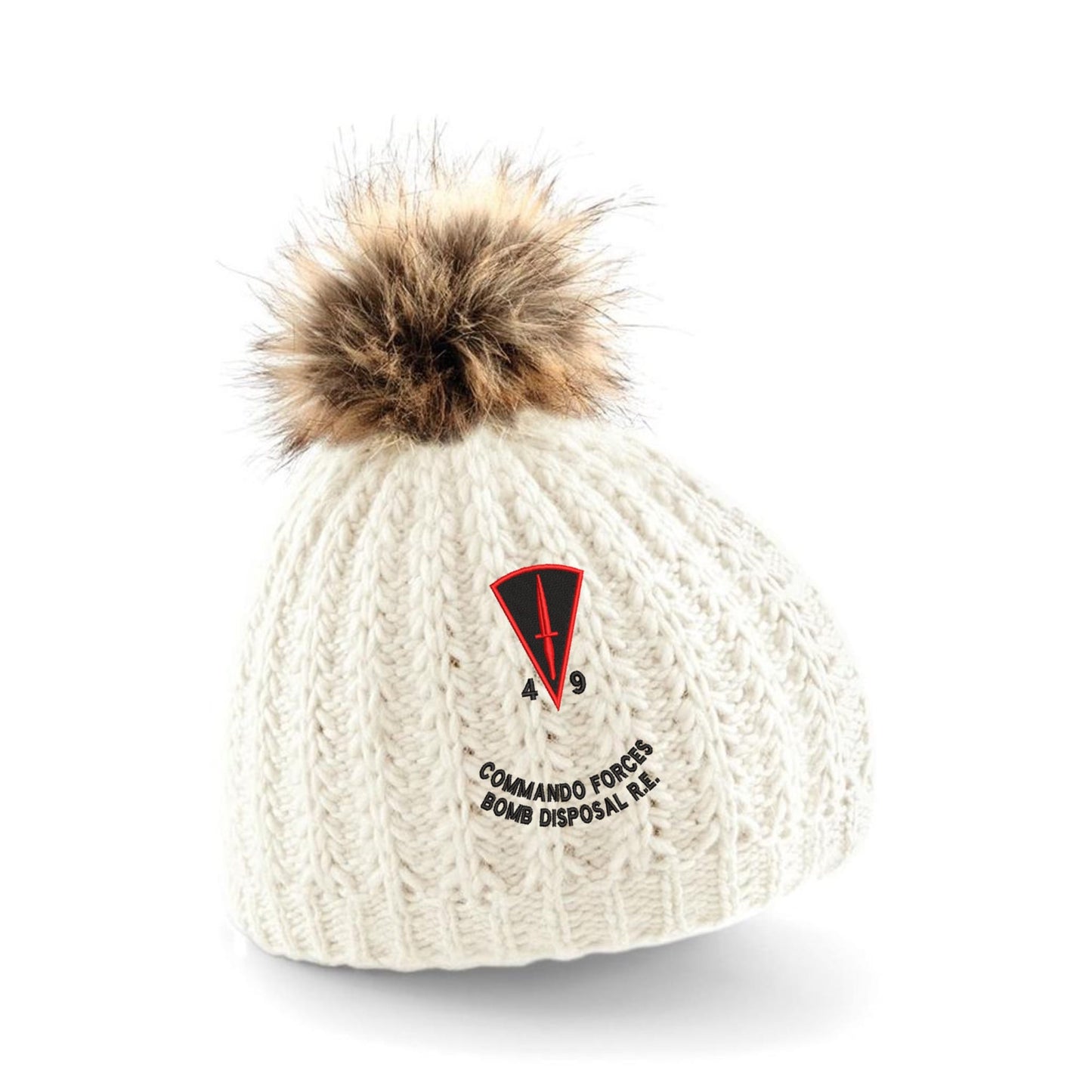 49 Bomb Disposal Pom Pom Beanie Hat