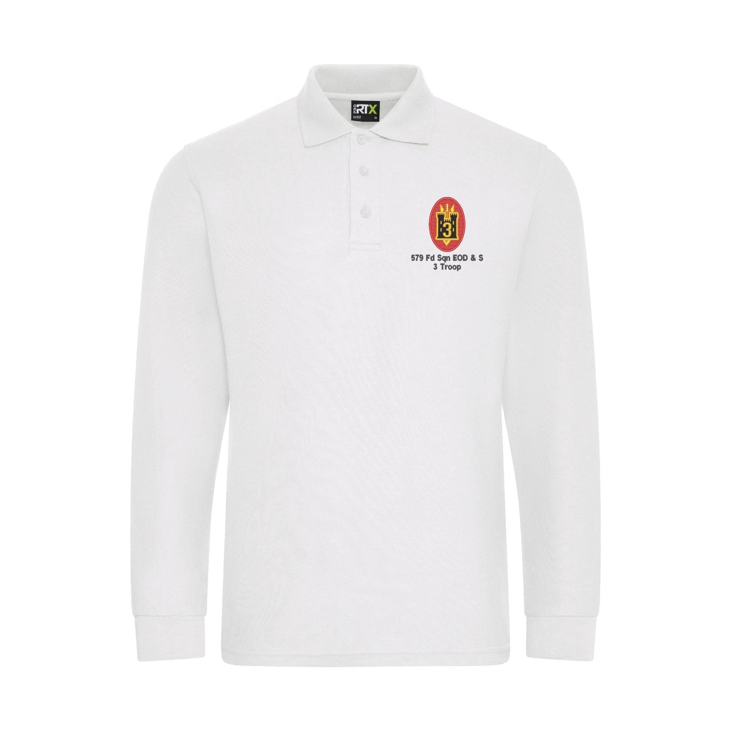 579 Fd Sqn EOD & S 3 Troop Long Sleeve Polo Shirt