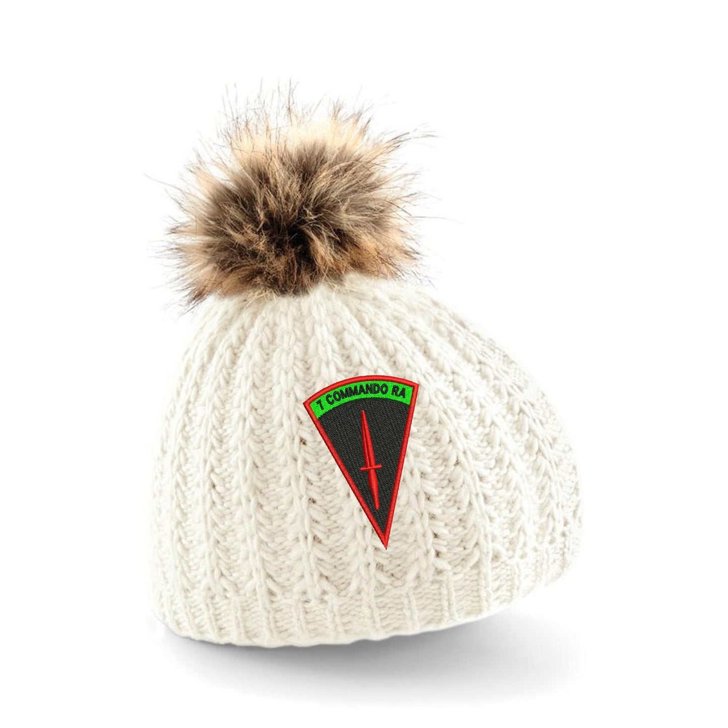 7 Commando RA Pom Pom Beanie Hat