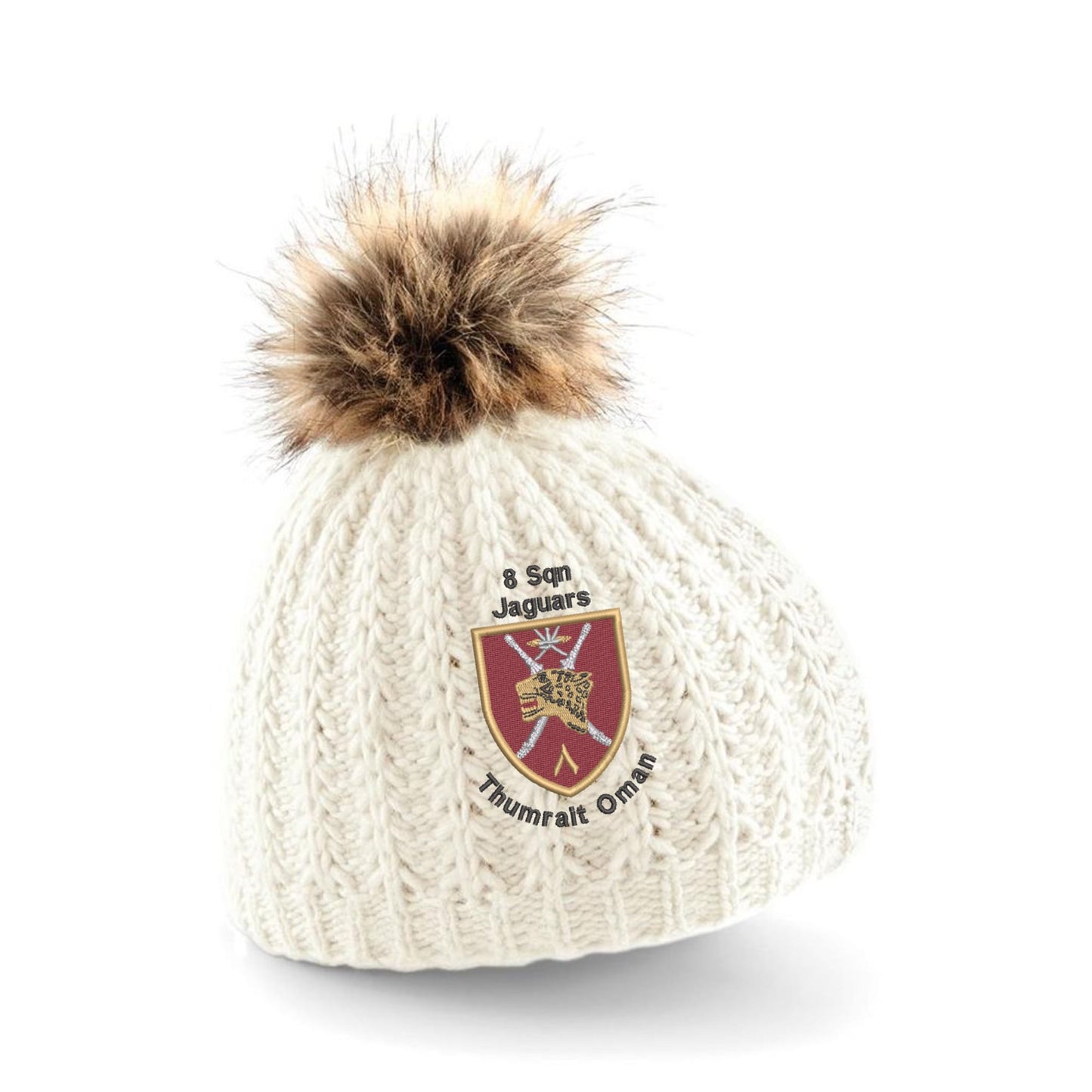 8 Sqn Jaguars Thumrait Oman Pom Pom Beanie Hat