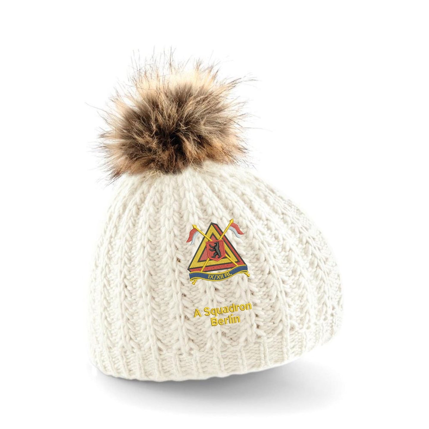 9th/12th Royal Lancers A Squadron Berlin Pom Pom Beanie Hat