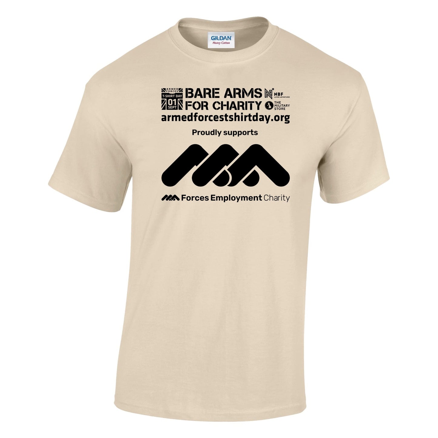 Armed Forces T-Shirt Day 2025 - 'Chosen Black' Logo Cotton T-Shirt