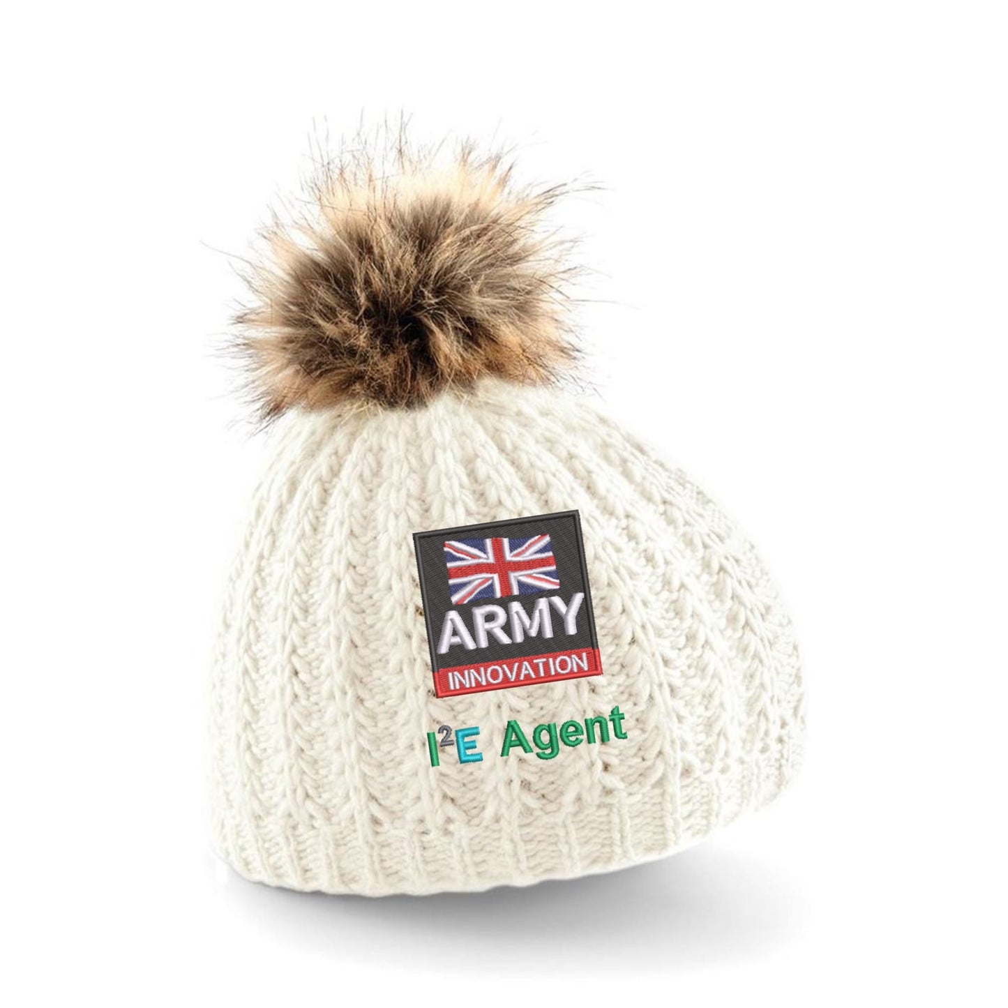 British Army Innovation Team Pom Pom Beanie Hat