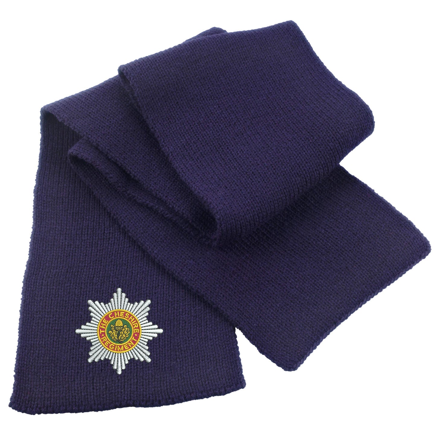 Cheshire Regiment Heavy Knit Scarf