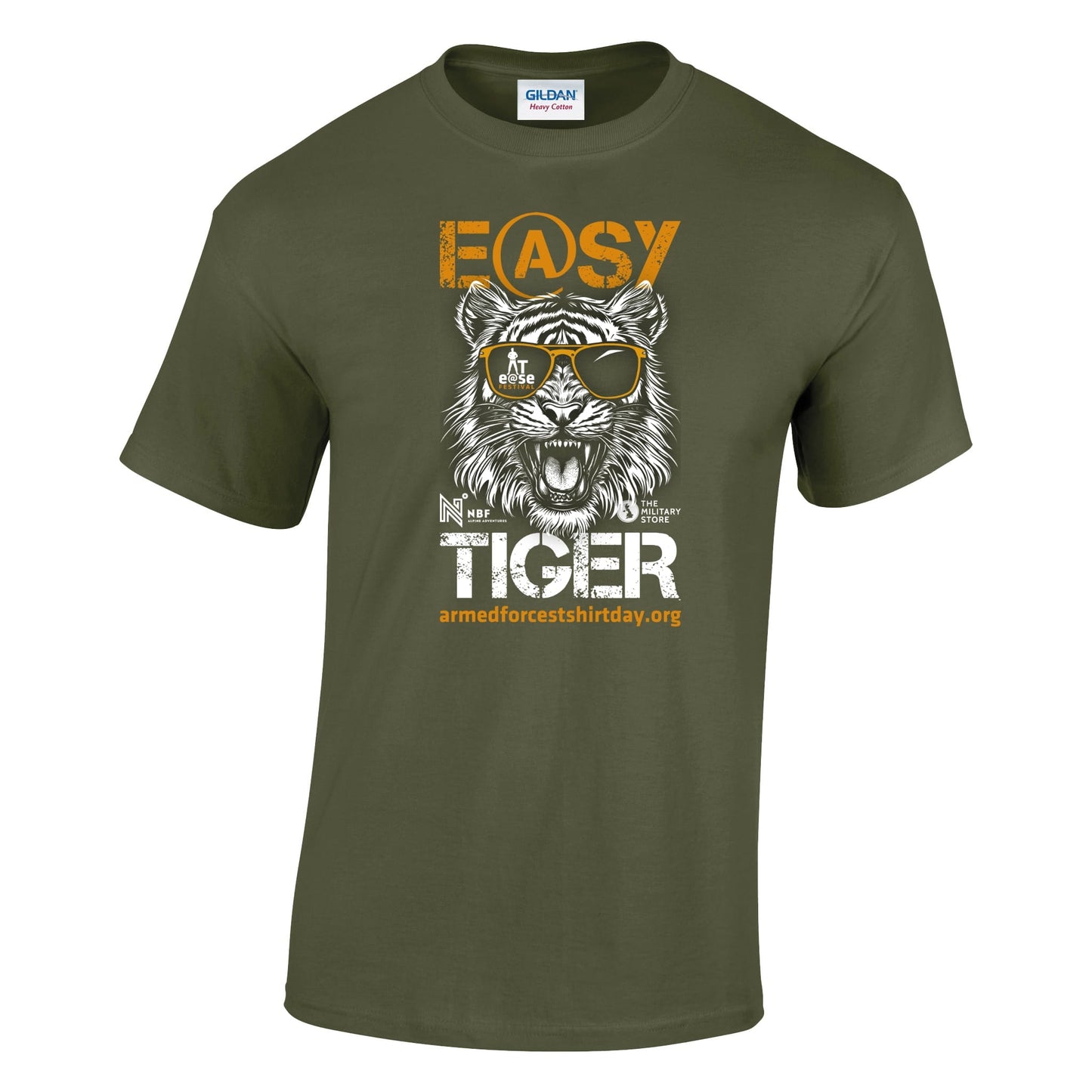AT E@SE Festival - 'Tiger' Cotton T-Shirt