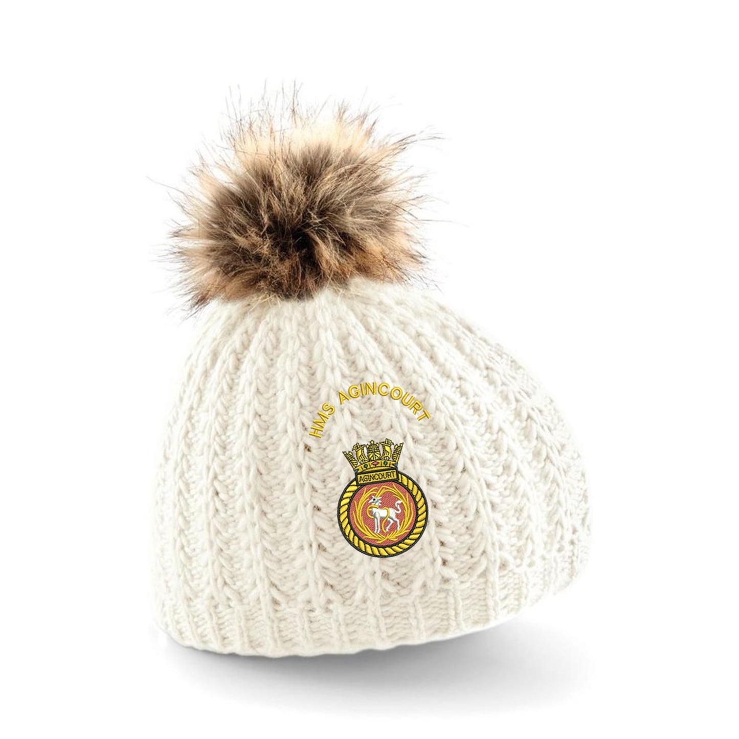 HMS Agincourt Pom Pom Beanie Hat
