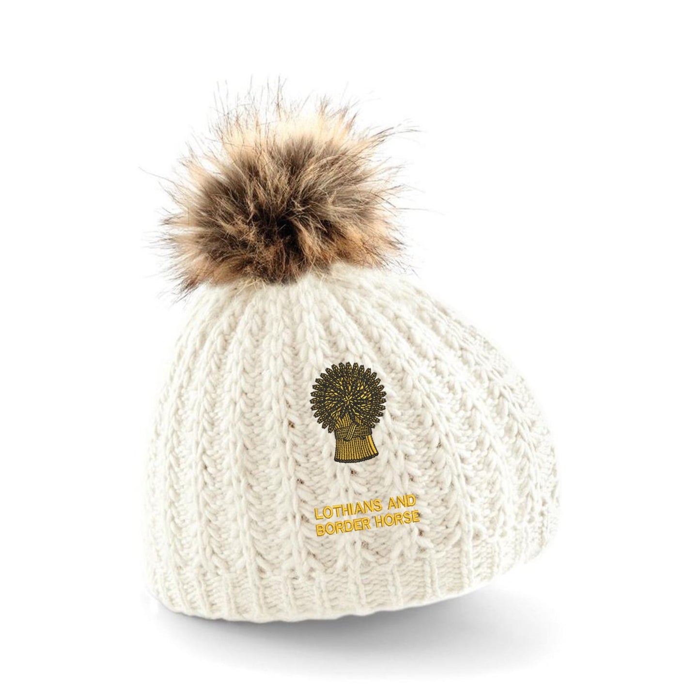 Lothians and Border Horse Pom Pom Beanie Hat