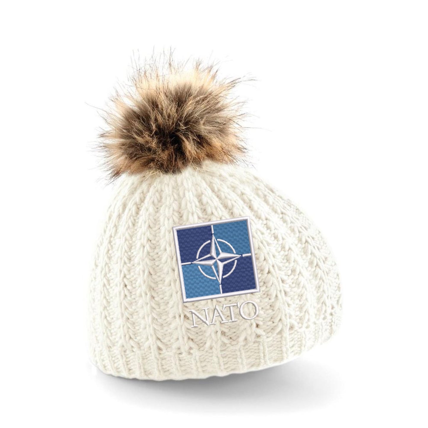 NATO Pom Pom Beanie Hat