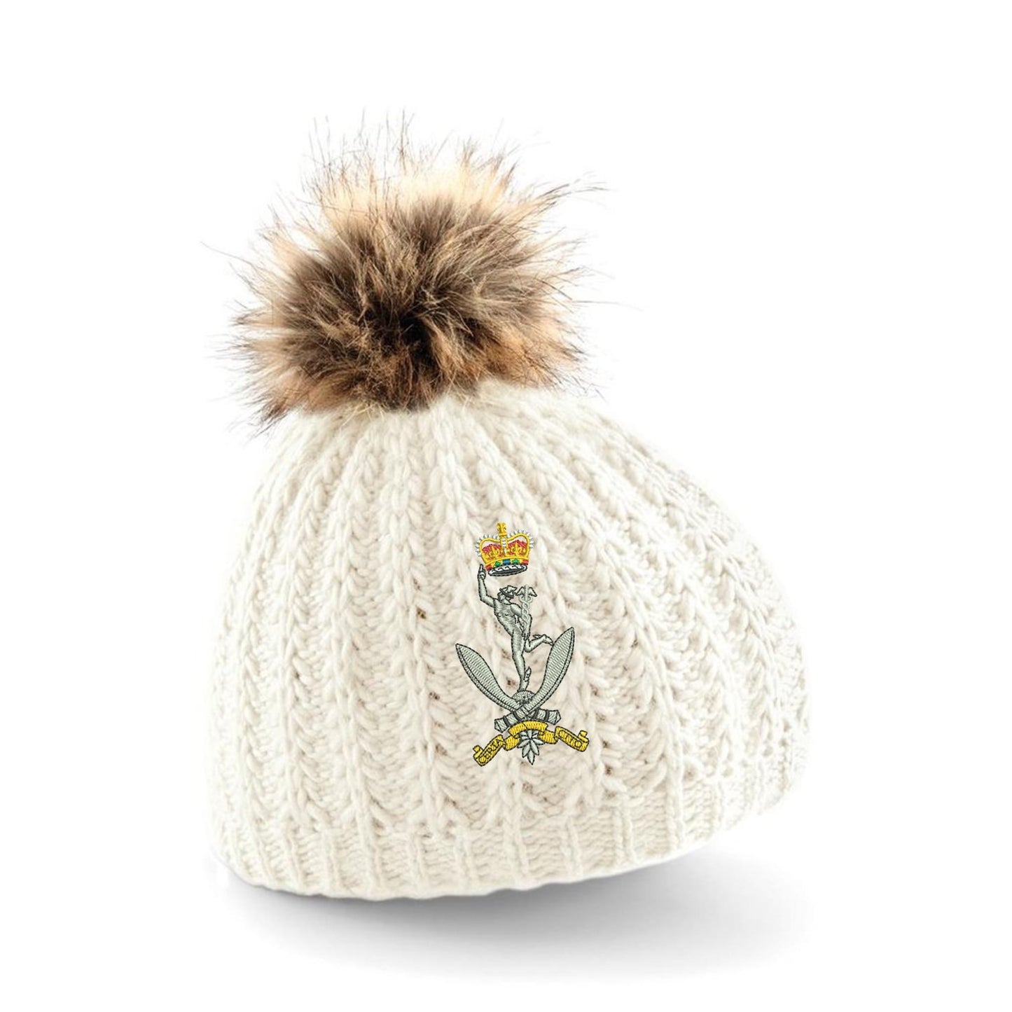Queen's Gurkha Signals Pom Pom Beanie Hat