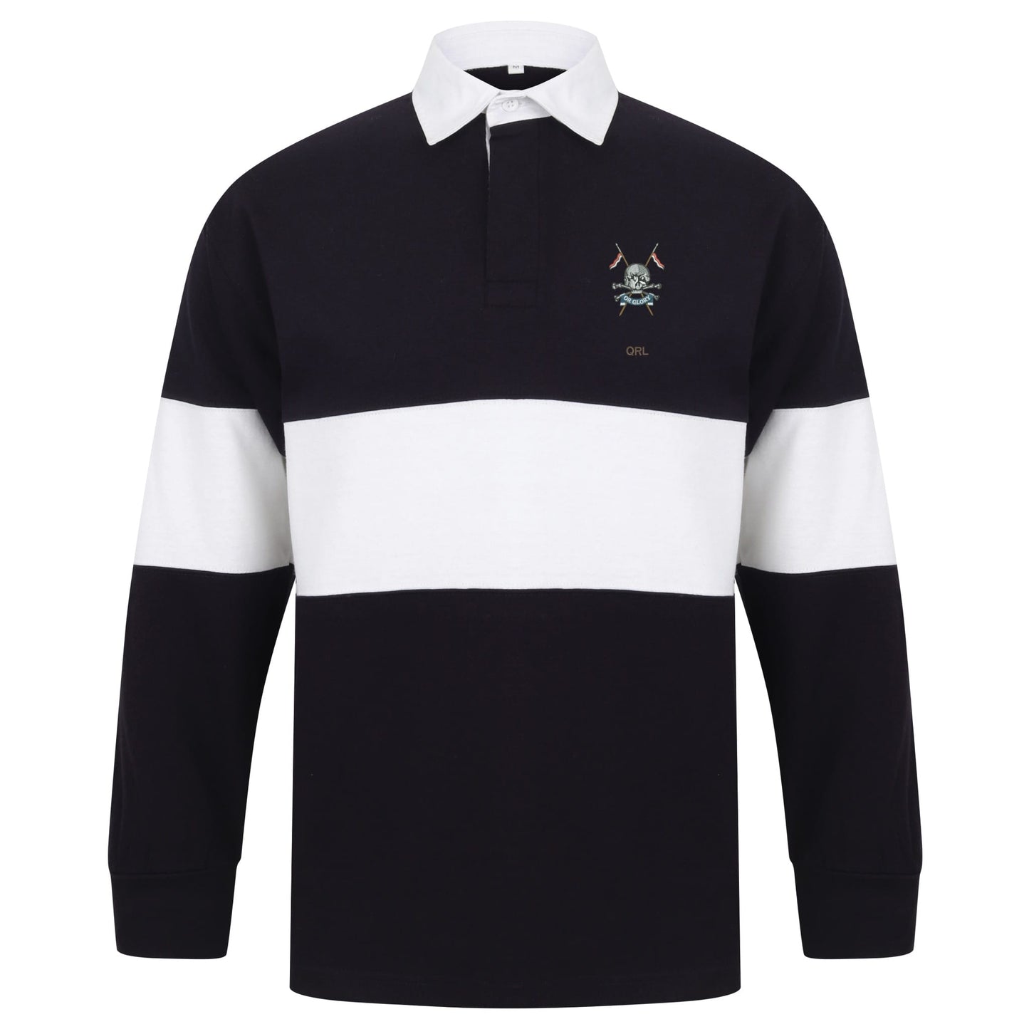Queens Royal Lancers Long Sleeve Panelled Rugby Shirt