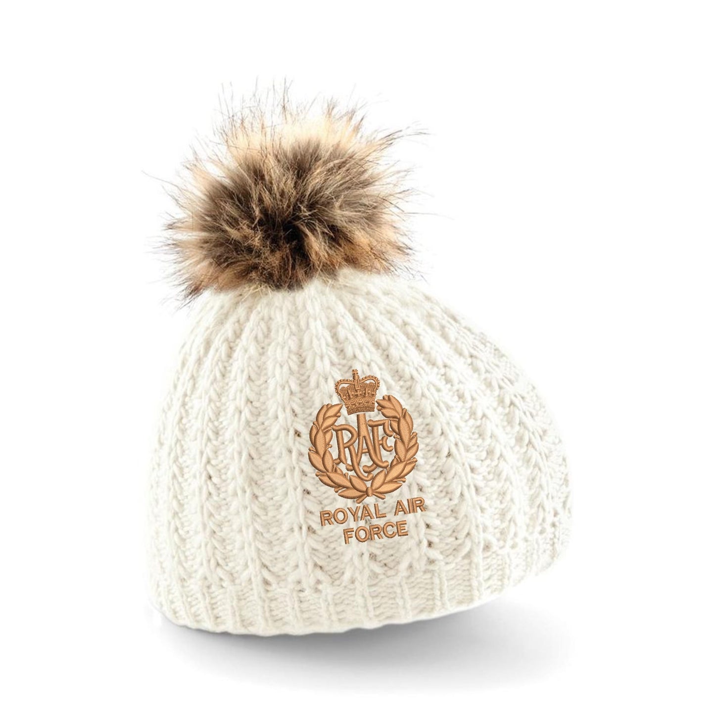 RAF Airman Pom Pom Beanie Hat