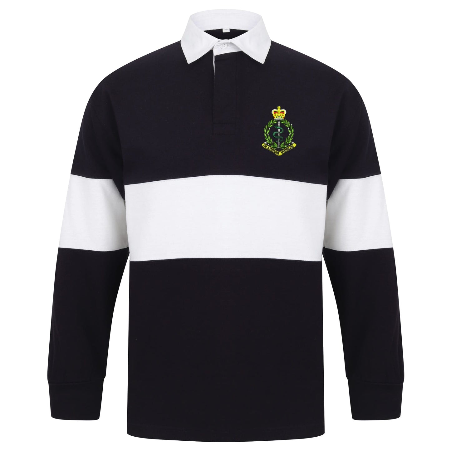 Royal Army Medical Corps Long Sleeve Panelled Rugby Shirt