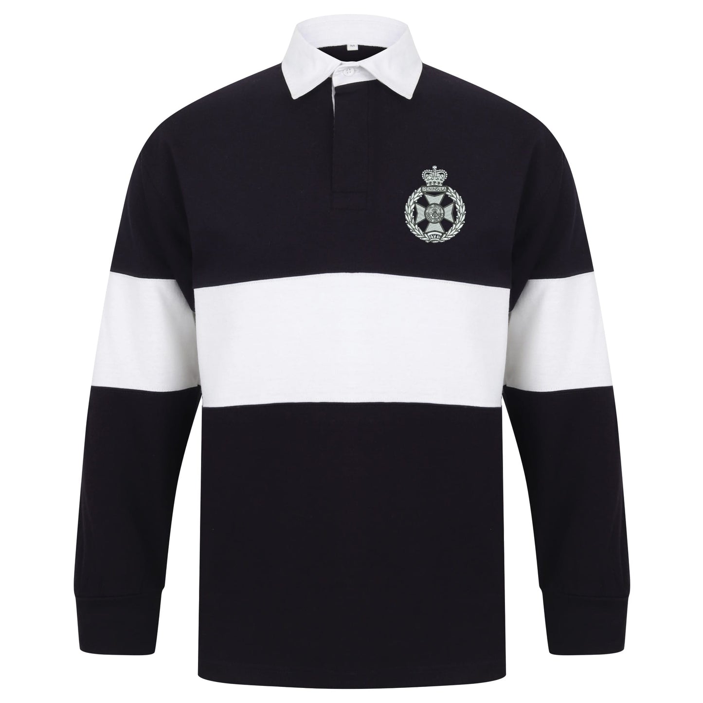 Royal Green Jackets Long Sleeve Panelled Rugby Shirt