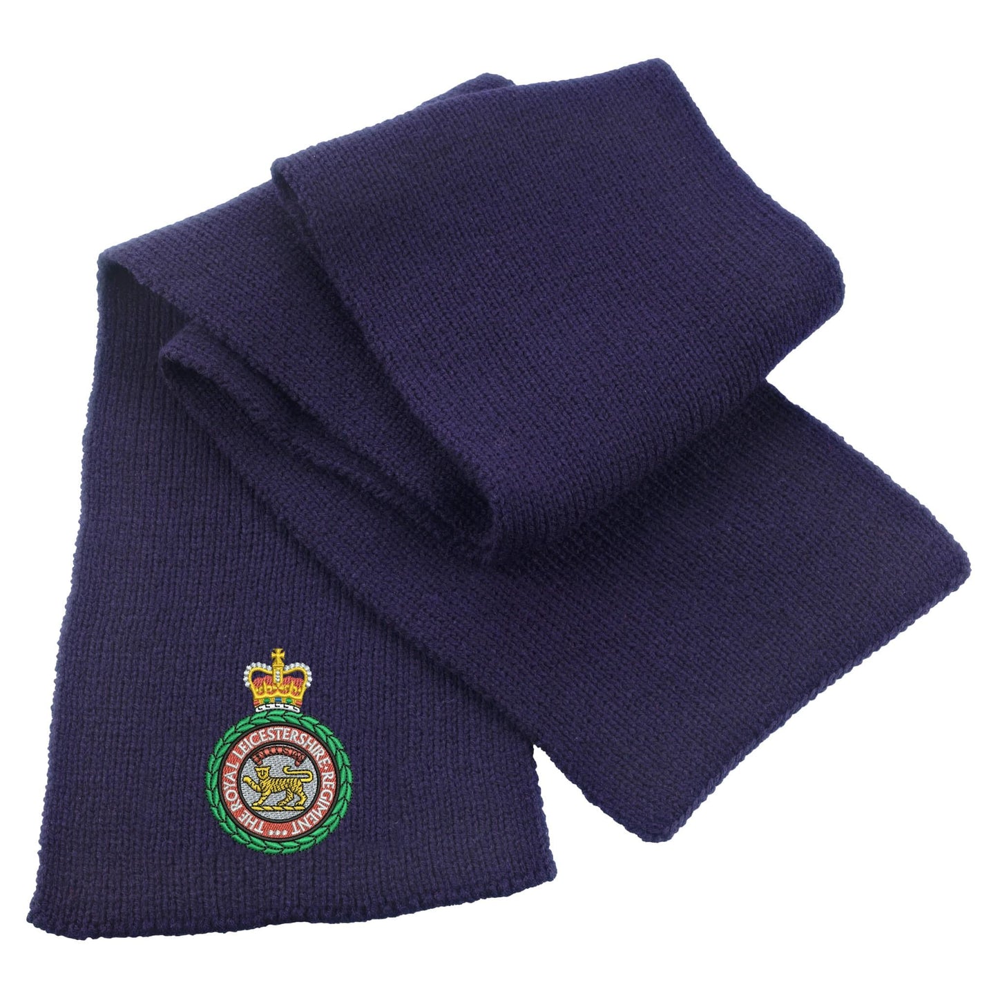 Royal Leicestershire Regiment - Wreath Heavy Knit Scarf