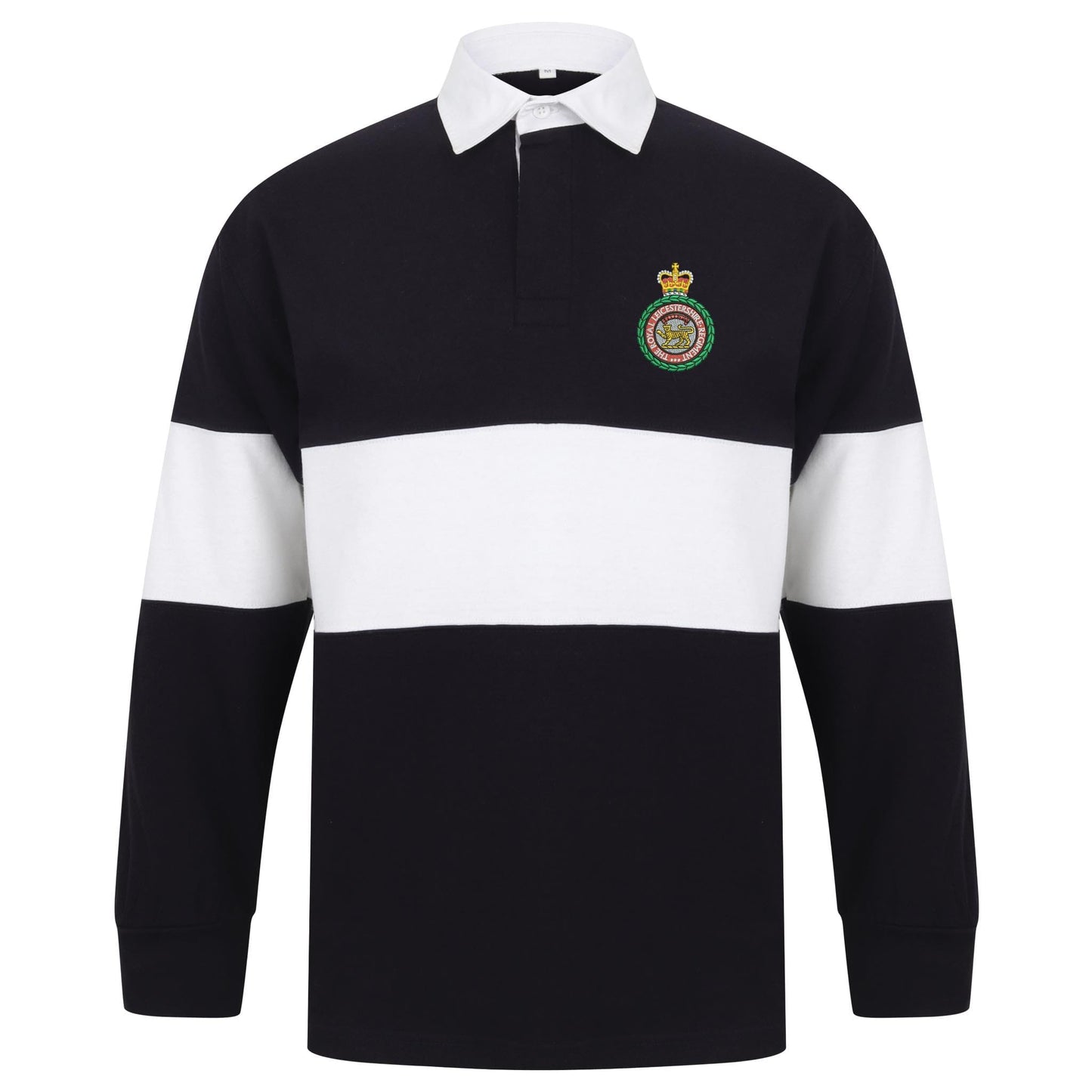 Royal Leicestershire Regiment - Wreath Long Sleeve Panelled Rugby Shirt