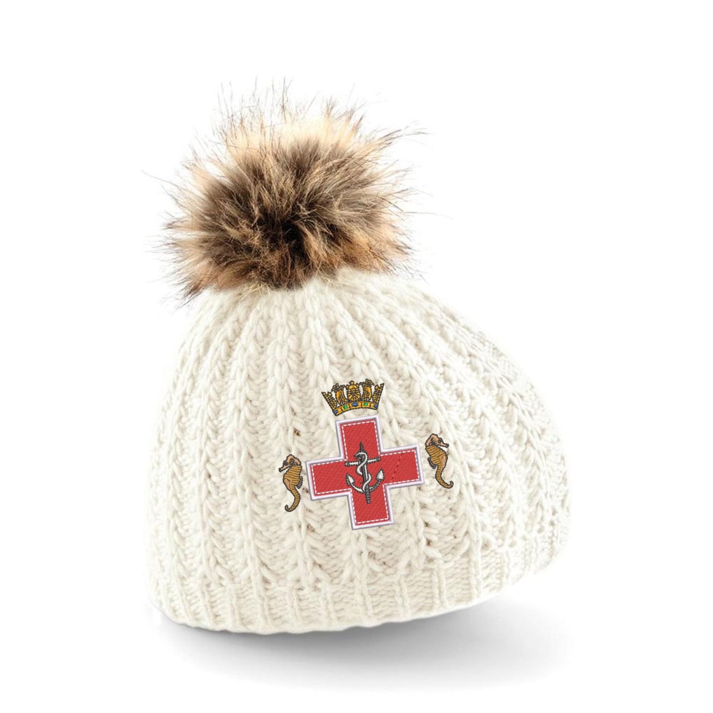 Royal Marines Medical Pom Pom Beanie Hat