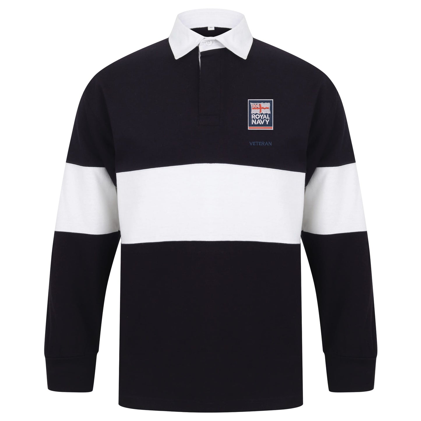 Royal Navy - Armed Forces Veteran Long Sleeve Panelled Rugby Shirt