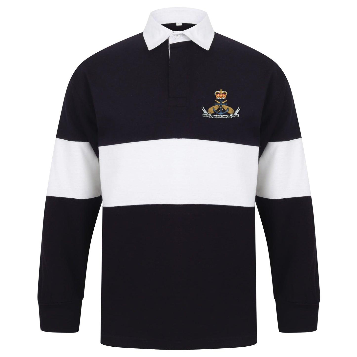 Royal Navy PTI Long Sleeve Panelled Rugby Shirt