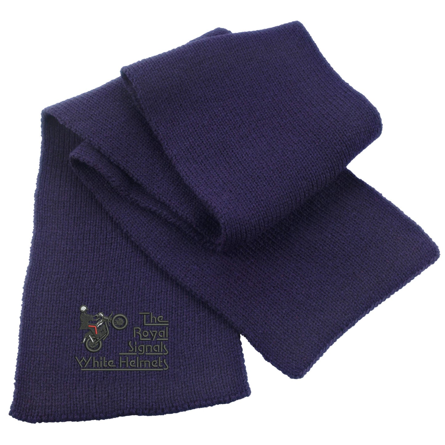 White Helmets Display Team - Royal Signals Heavy Knit Scarf