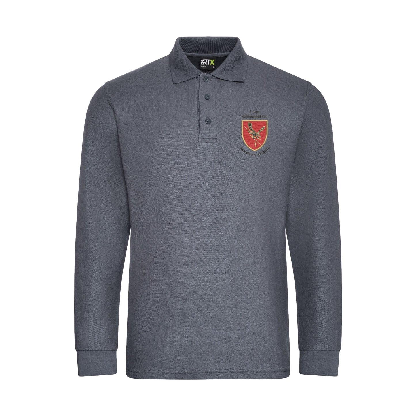 1 Squadron Strikemasters - Masirah Oman Long Sleeve Polo Shirt