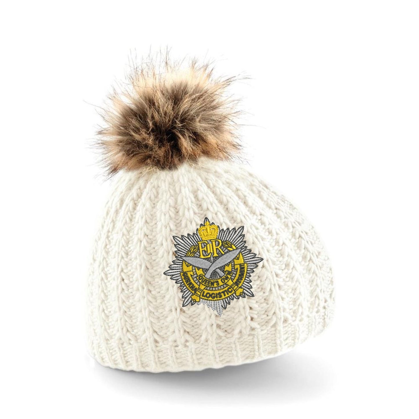 10 Queen's Own Gurkha Logistic Regiment Pom Pom Beanie Hat