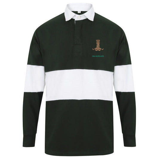 11th Hussars Long Sleeve Panelled Rugby Shirt