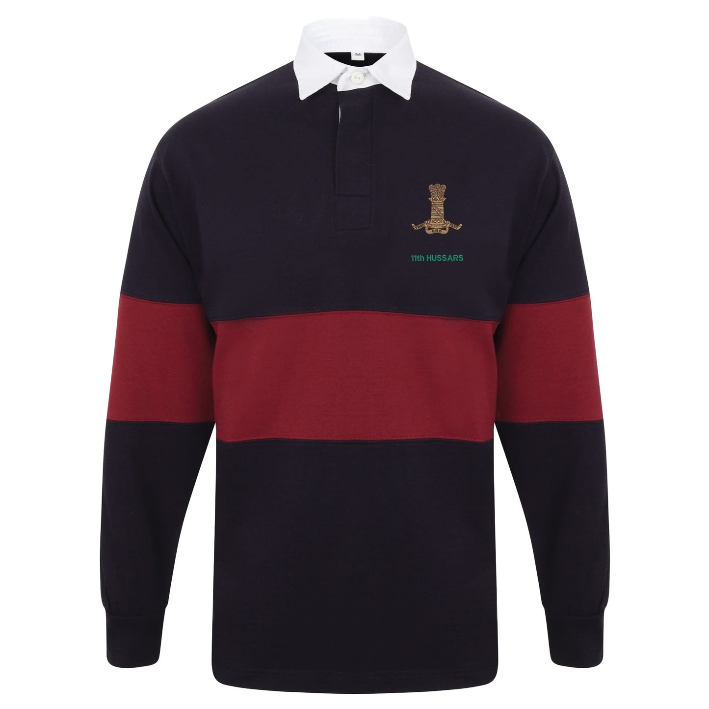 11th Hussars Long Sleeve Panelled Rugby Shirt