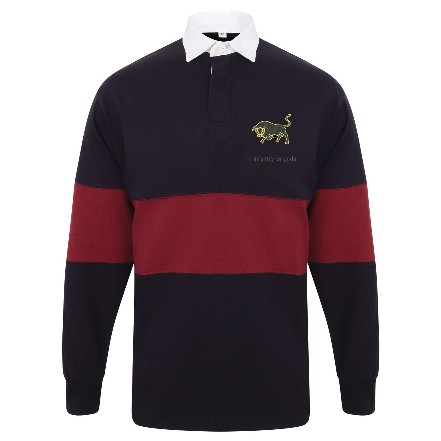 11th Infantry Brigade Long Sleeve Panelled Rugby Shirt