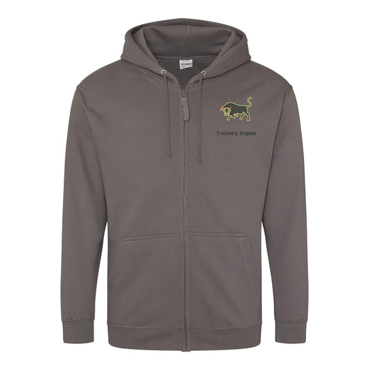 11th Infantry Brigade Zipped Hoodie