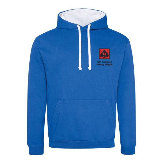 12th Armoured Infantry Brigade Varsity Contrast Hoodie
