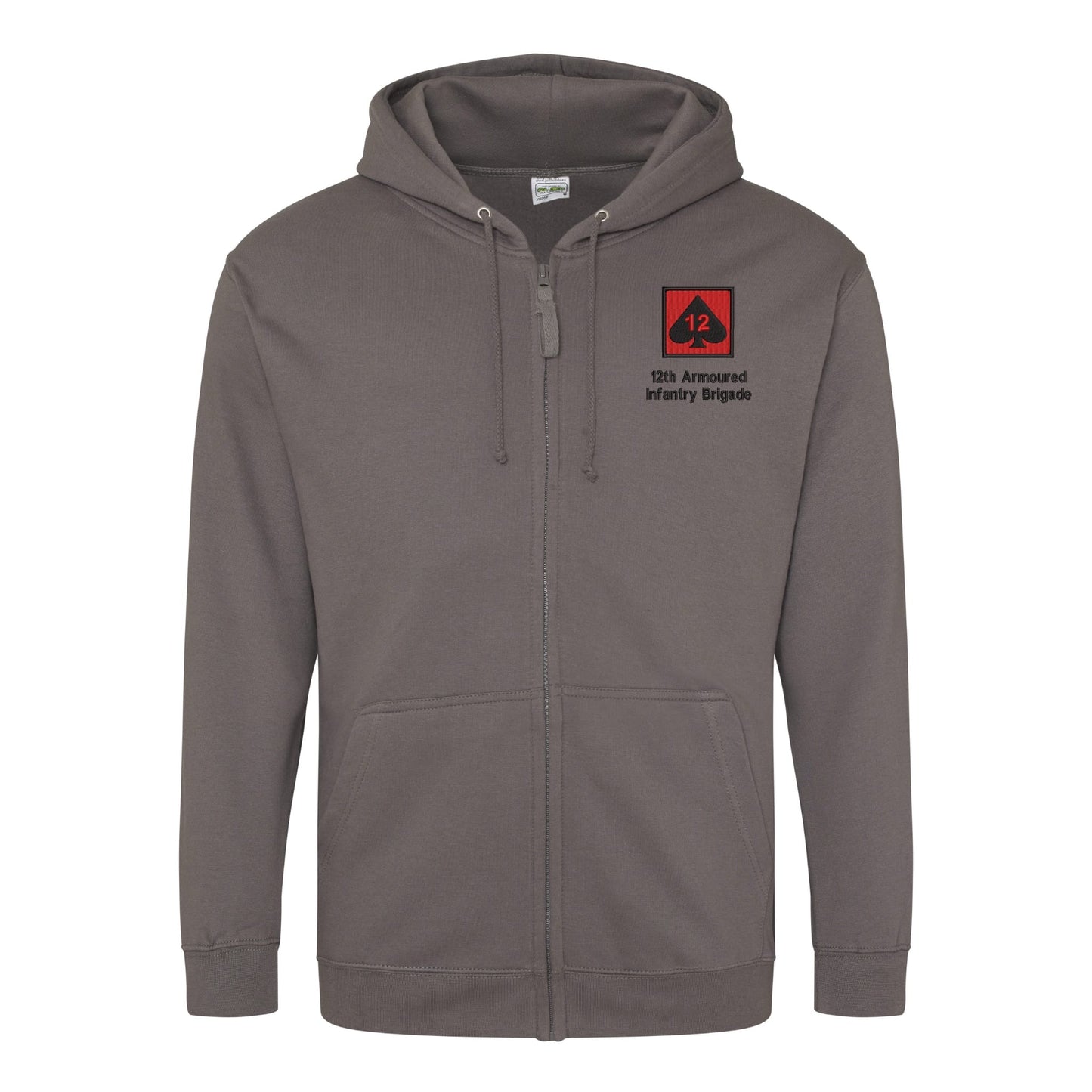 12th Armoured Infantry Brigade Zipped Hoodie