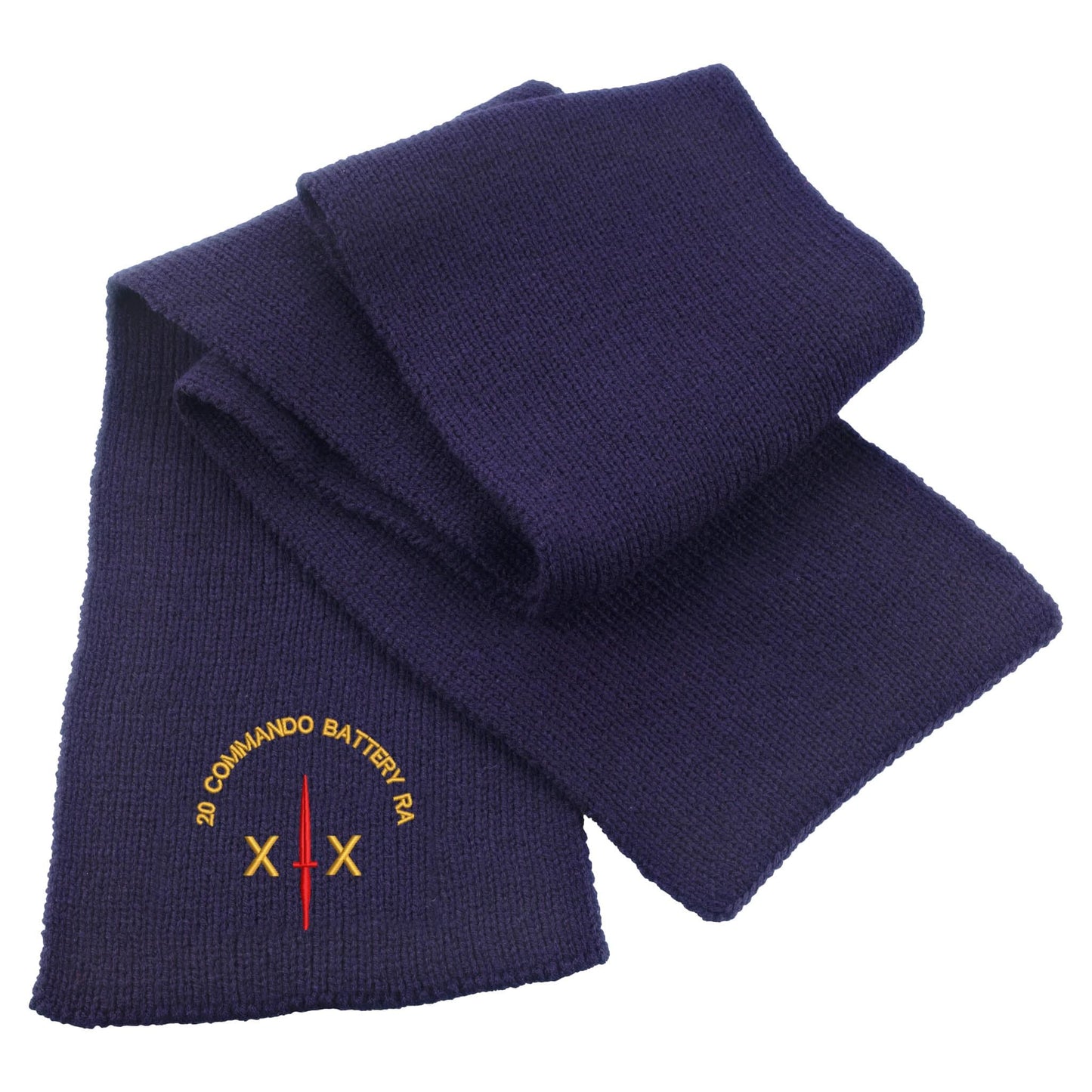 20 Commando Battery Royal Artillery Heavy Knit Scarf