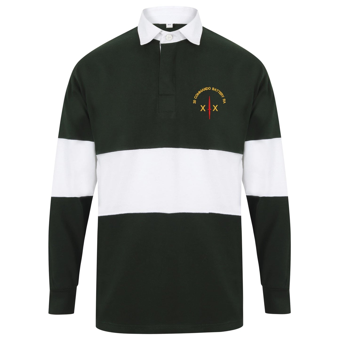 20 Commando Battery Royal Artillery Long Sleeve Panelled Rugby Shirt