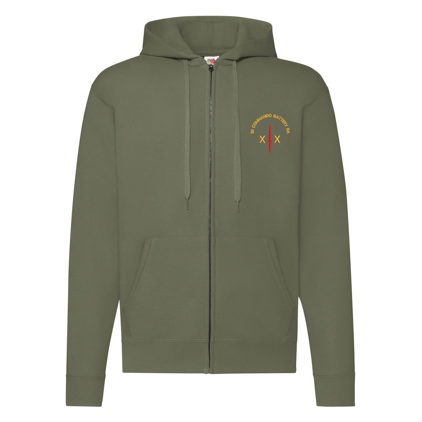 20 Commando Battery Royal Artillery Zipped Hoodie