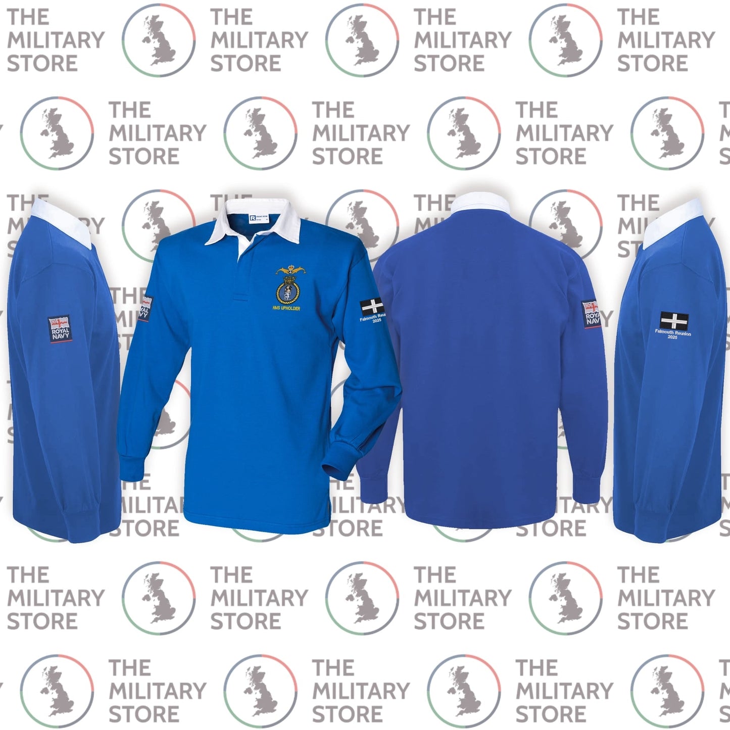 HMS Upholder Reunion Long Sleeve Rugby Shirt - 2025 Falmouth