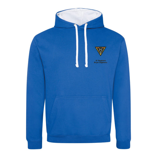 32 Regiment Royal Engineers Varsity Contrast Hoodie