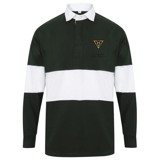 32 Regiment Royal Engineers Long Sleeve Panelled Rugby Shirt