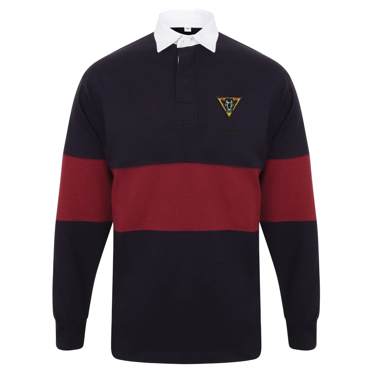 32 Regiment Royal Engineers Long Sleeve Panelled Rugby Shirt