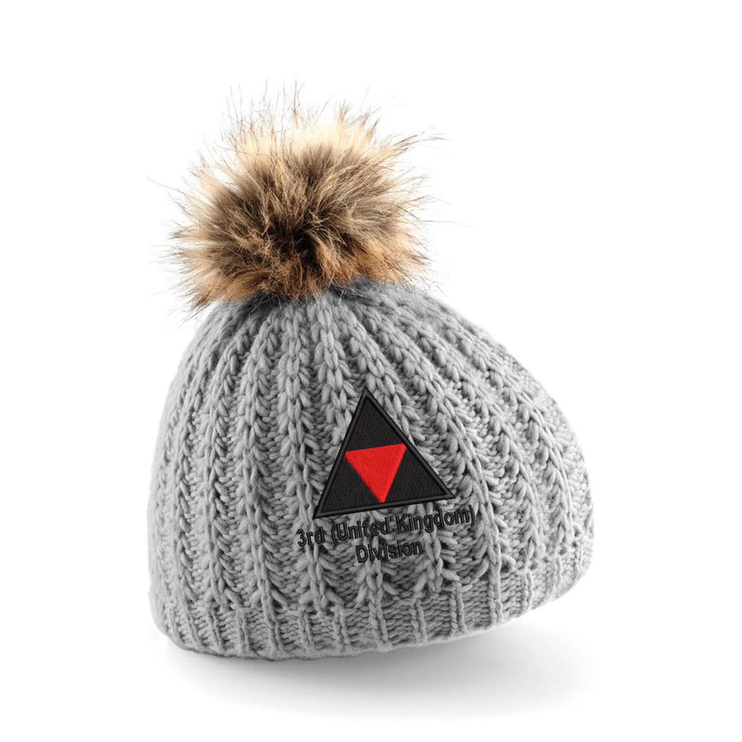 3rd (United Kingdom) Division Pom Pom Beanie Hat
