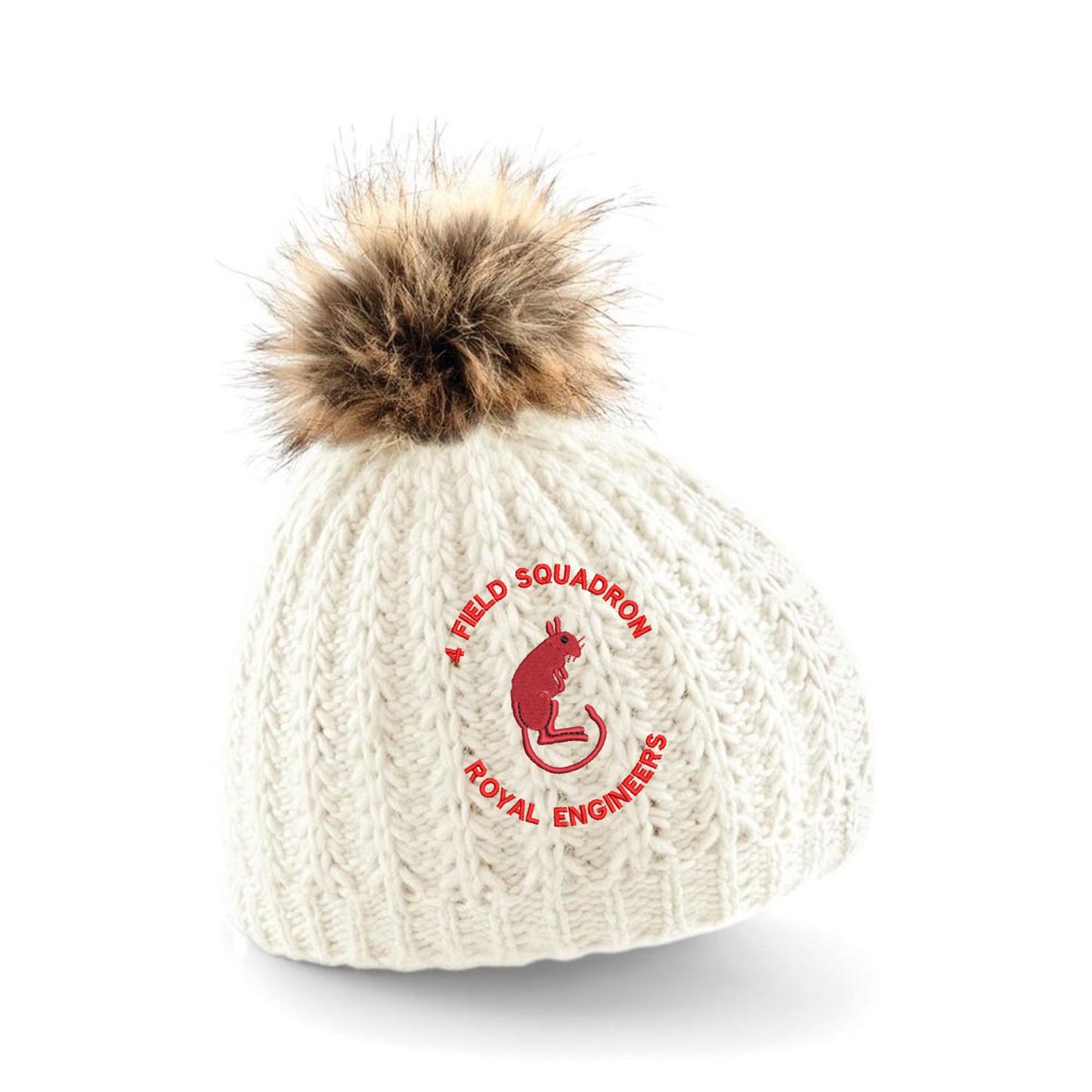 4 Field Squadron Royal Engineers Pom Pom Beanie Hat