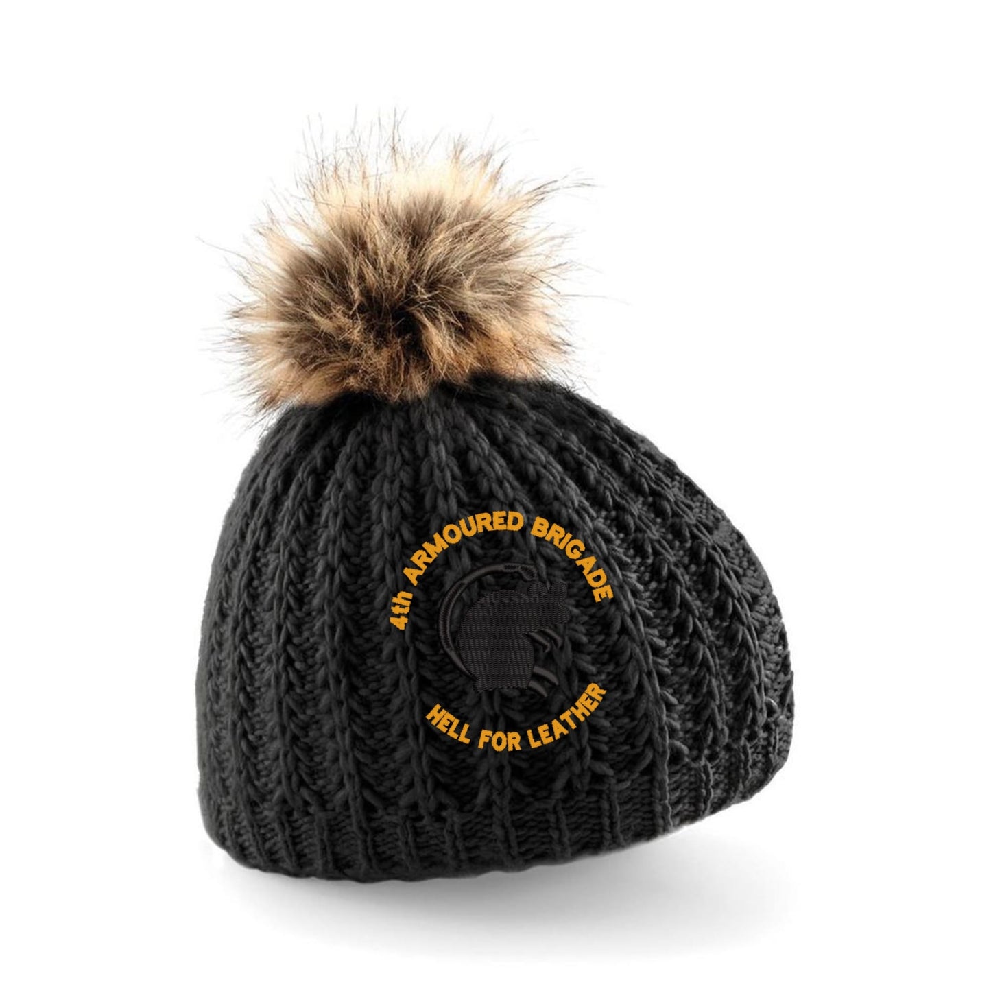 4th Armoured Brigade Pom Pom Beanie Hat