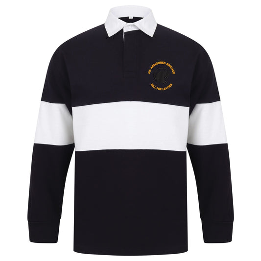 4th Armoured Brigade Long Sleeve Panelled Rugby Shirt