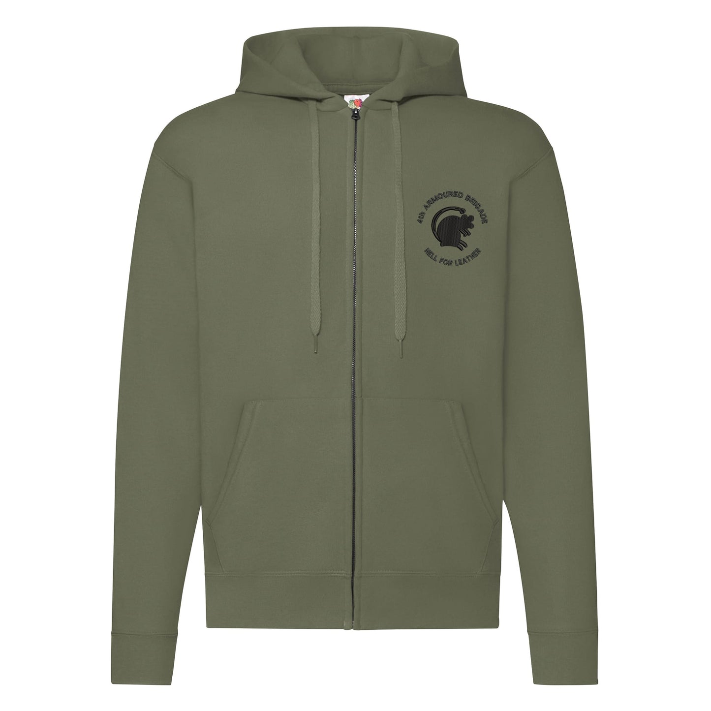4th Armoured Brigade Zipped Hoodie