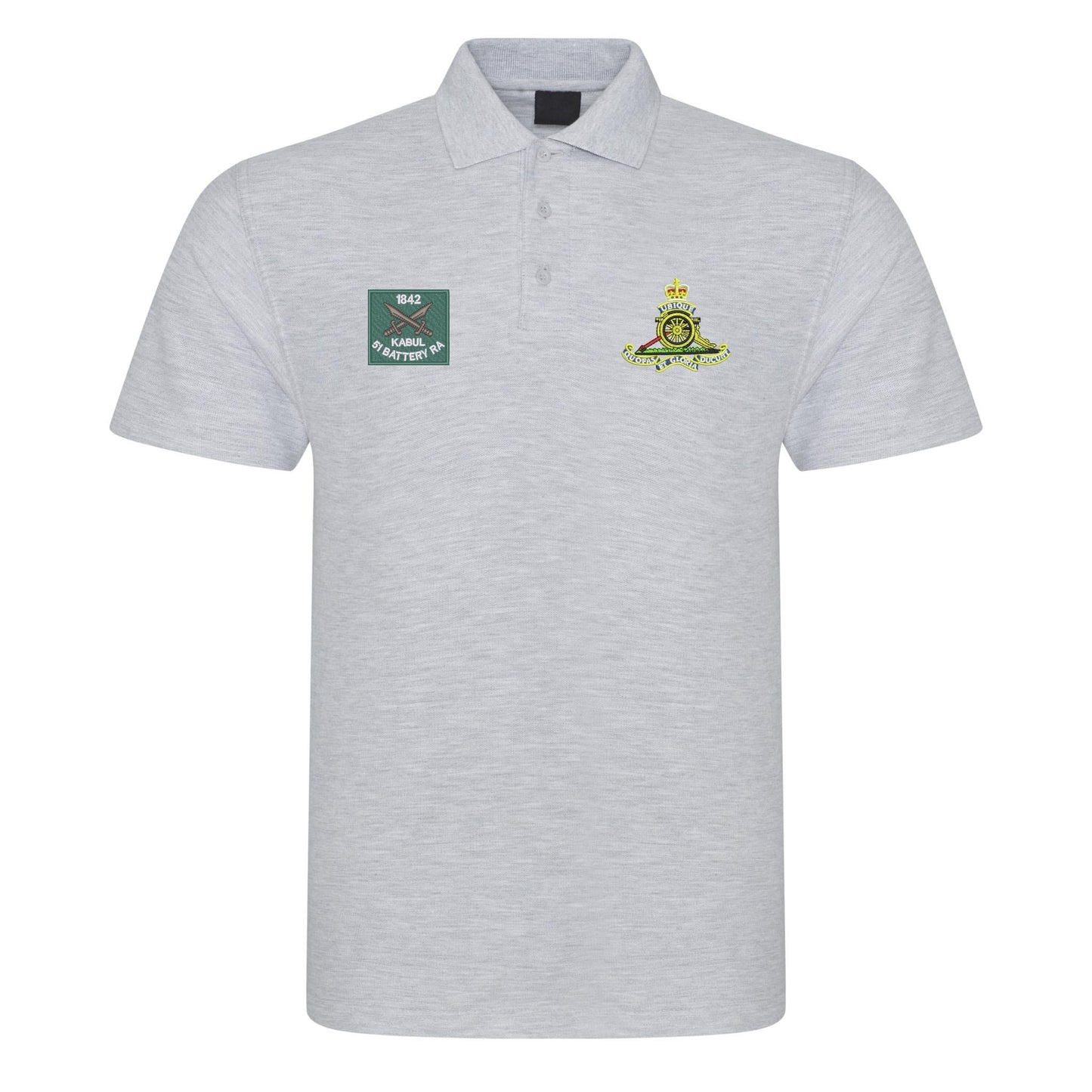 51 Battery Royal Kabul and Royal Artillery Badges Polo Shirt