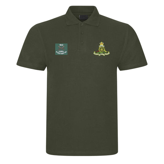 51 Battery Royal Kabul and Royal Artillery Badges Polo Shirt